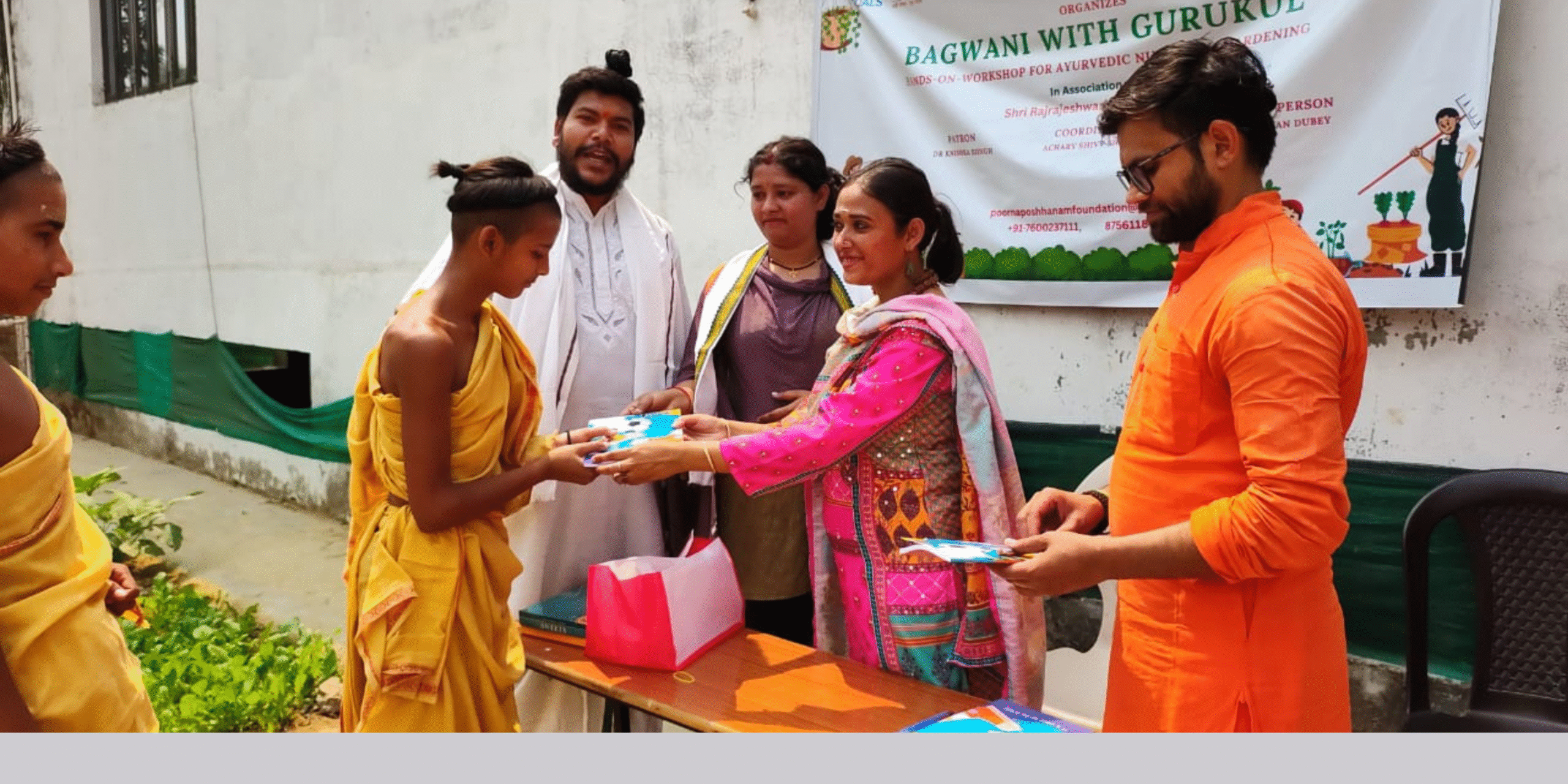 Poorn poshhanam Foundation gurukulam images